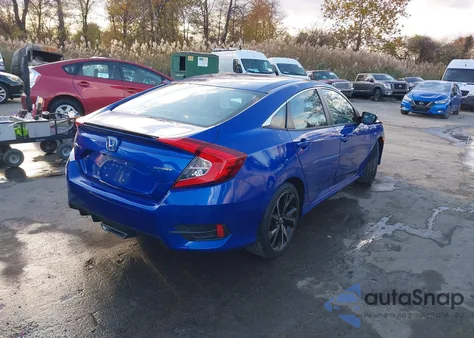 2019 Honda Civic Sport из США, поврежденный, VIN 2HGFC2F82KH569023